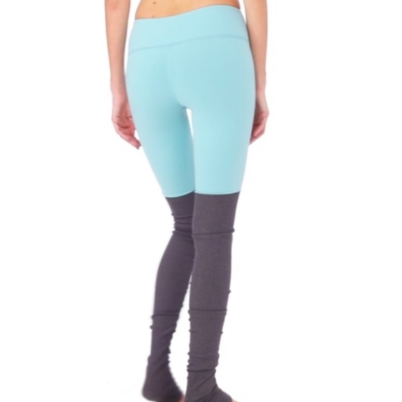 ALO YOGA GODDESS LEGGING | AGAVE/STORMY HEATHER S - Picture 2 of 11
